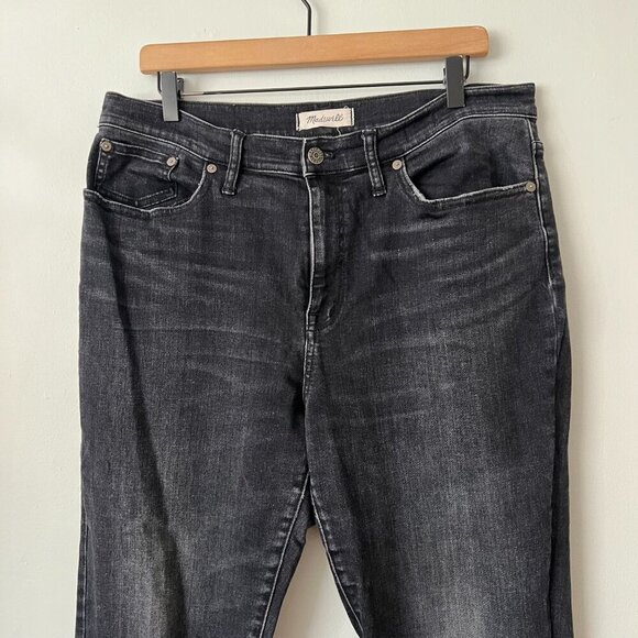 Madewell Cruiser Straight Leg Black Jeans Women's Size 32 - Picture 3 of 11